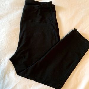 Maternity full belly panel crop leggings